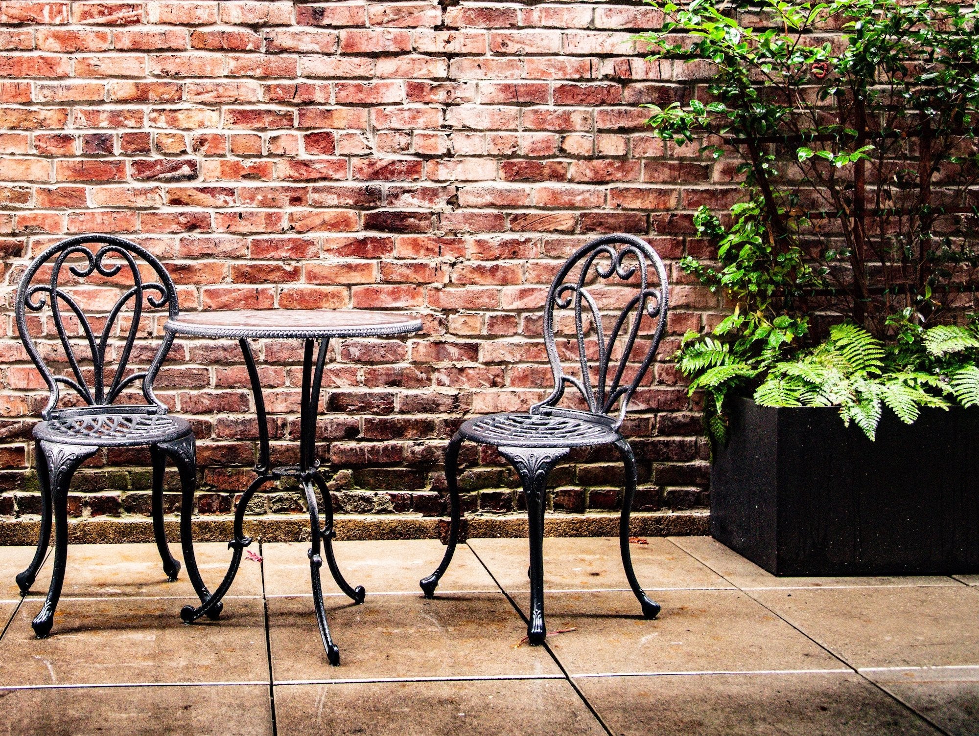 cast iron outside chairs