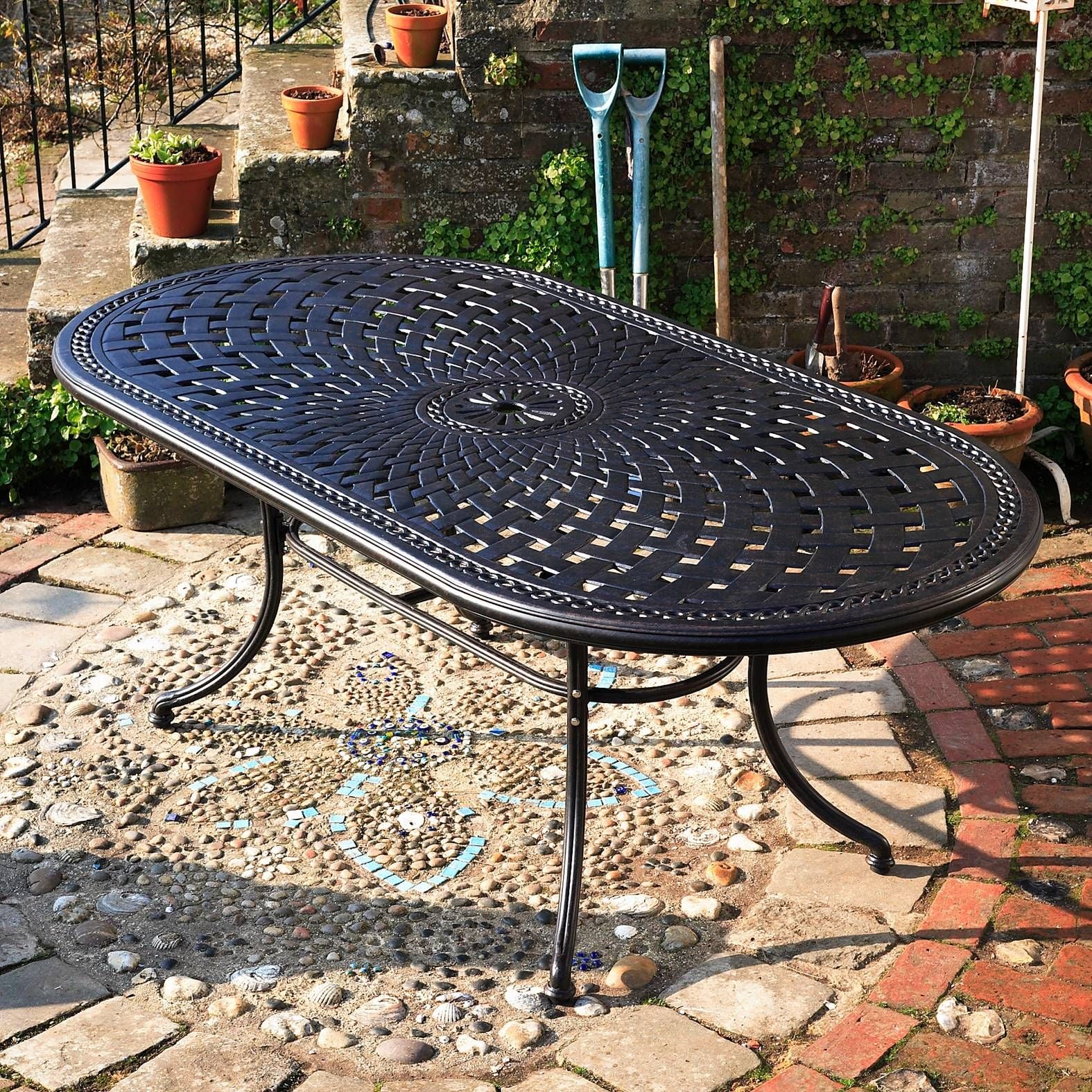 Catherine Table 6 Seater Set - Antique Bronze