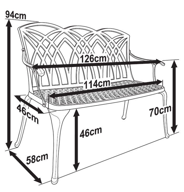 April Bench Set - Slate