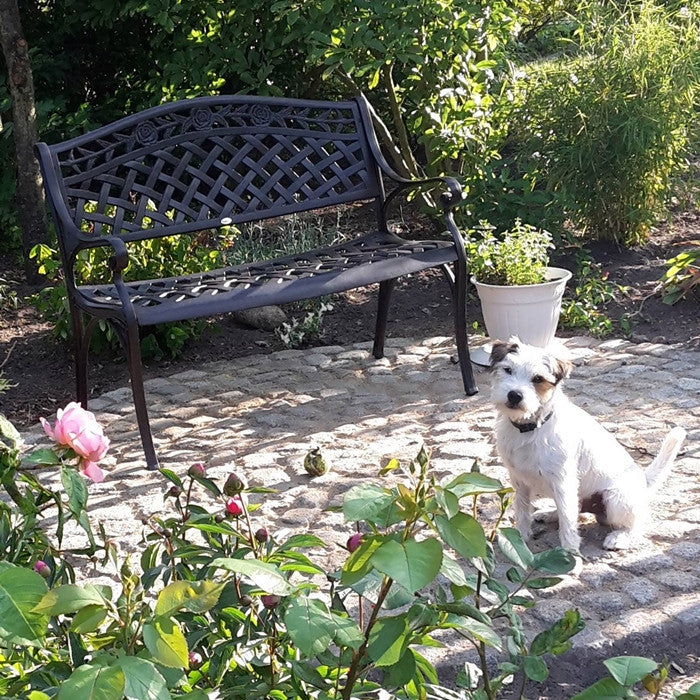 Rose Bench Set - Antique Bronze