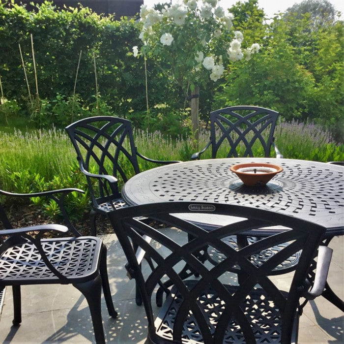 Amy Table 4 Seater Set - Antique Bronze