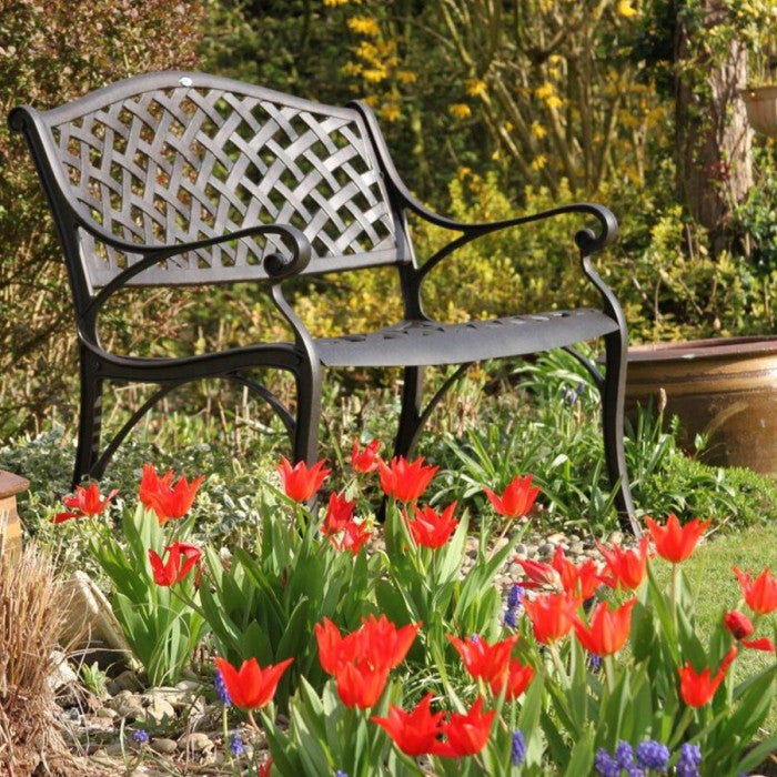 Jasmine Bench Set - Antique Bronze