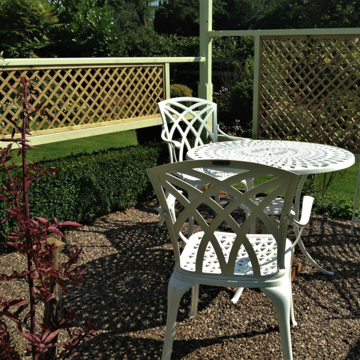 Mia Table 2 Seater Set - White