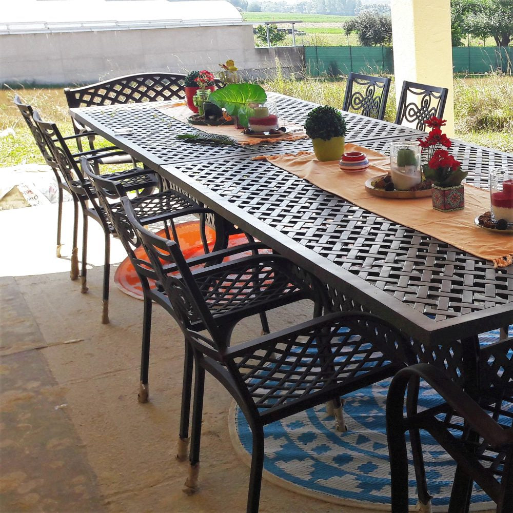 Sophia Table 14 Seater Set - Antique Bronze