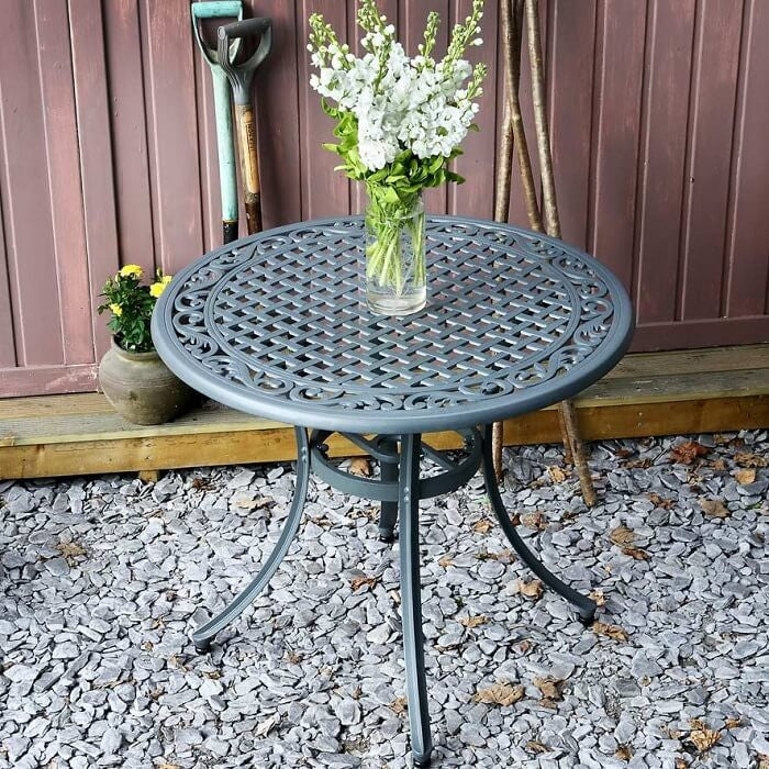 Hannah Table 4 Seater Set - Slate