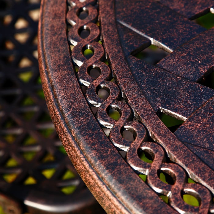 Alice Table 4 Seater Set - Antique Bronze