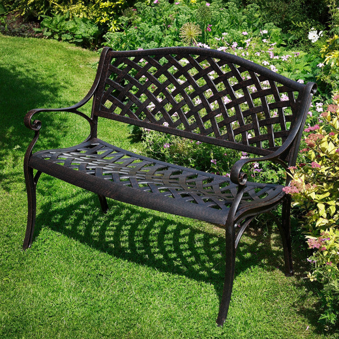 Jasmine Bench Set - Antique Bronze