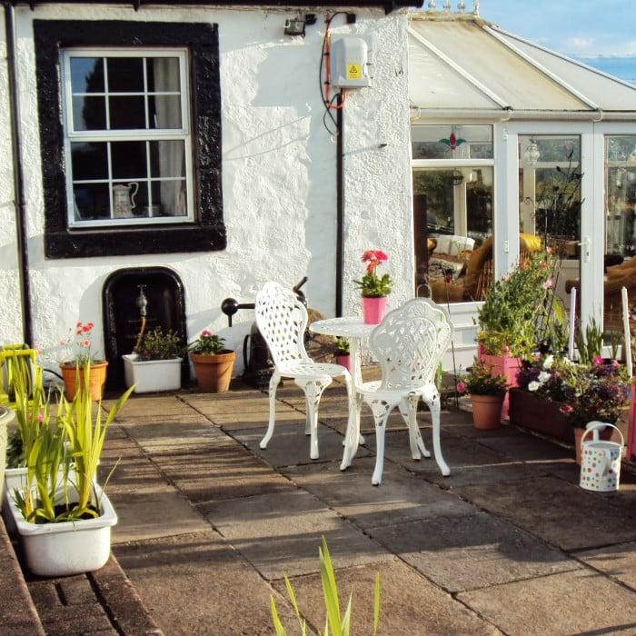 Rose Bistro 2 Seater Set - White