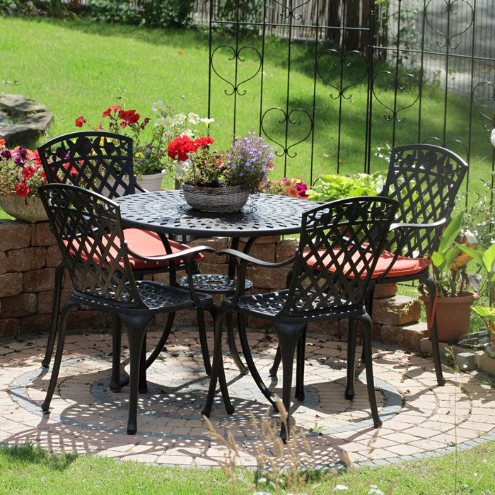 Mia Table 4 Seater Set - Antique Bronze