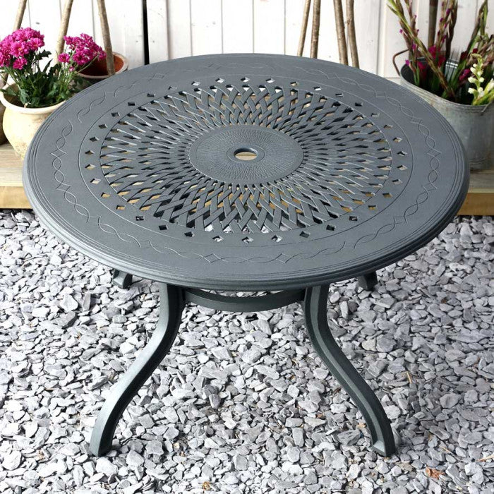 Amy Table 4 Seater Set - Slate