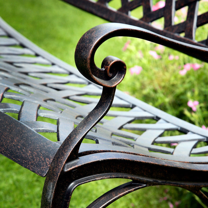Jasmine Bench Set - Antique Bronze