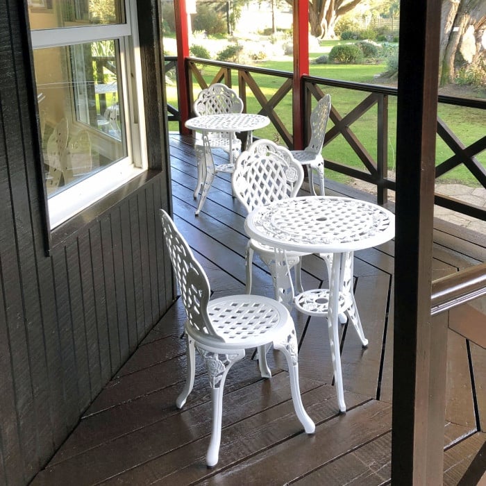 Rose Bistro 2 Seater Set - White