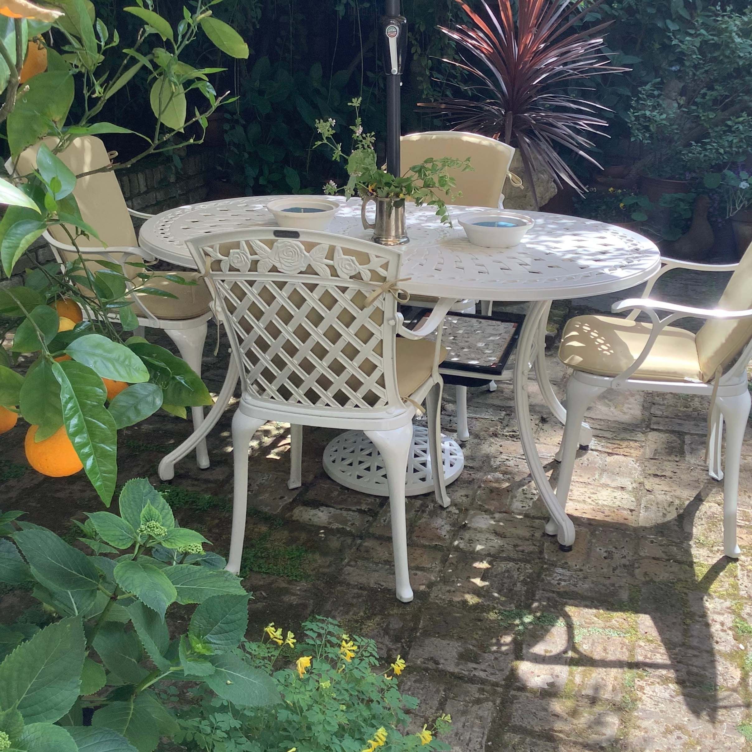 June Table 4 Seater Set - White