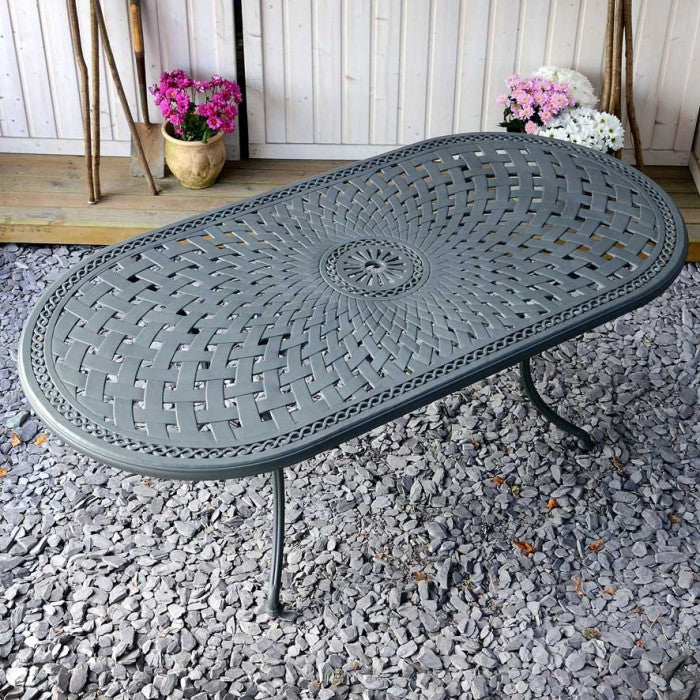 Catherine Table 6 Seater Set - Slate