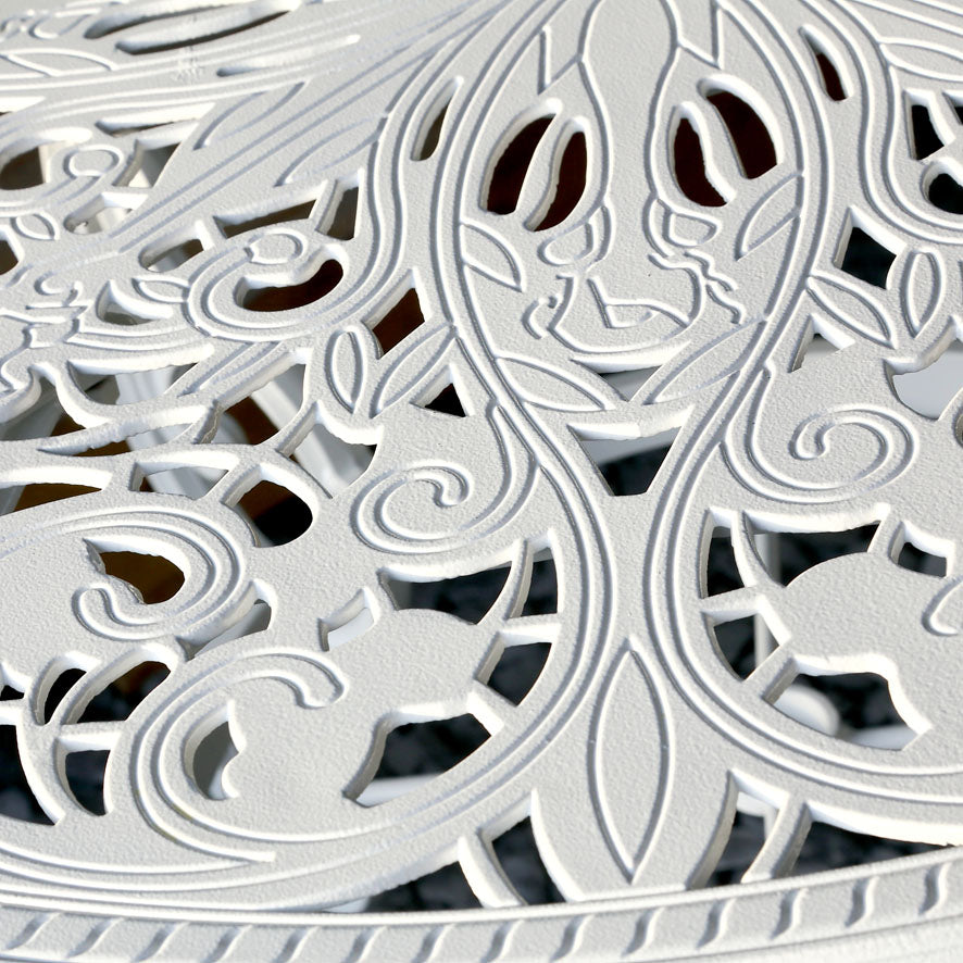 Flora Table 4 Seater Set - White