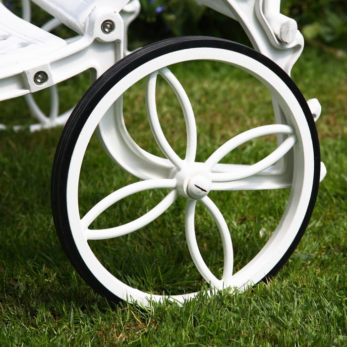 Rose Lounger Set - White