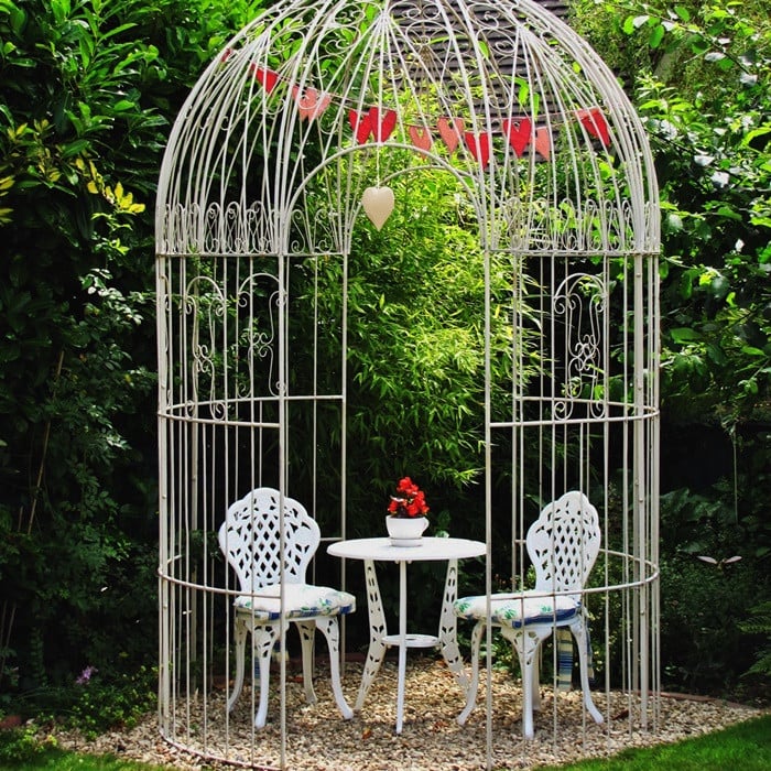 Rose Bistro 2 Seater Set - White