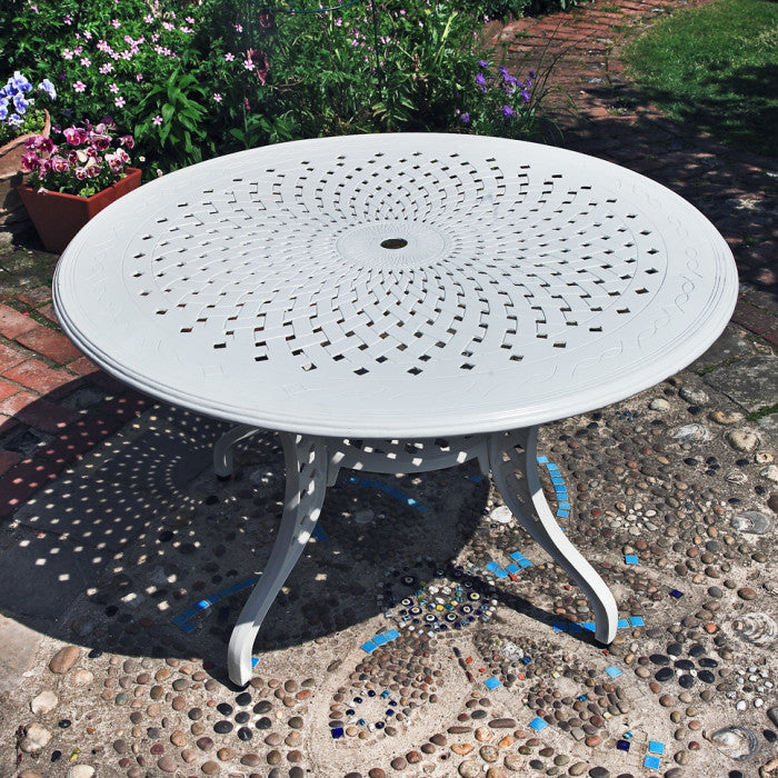 Amy Table 6 Seater Set - White
