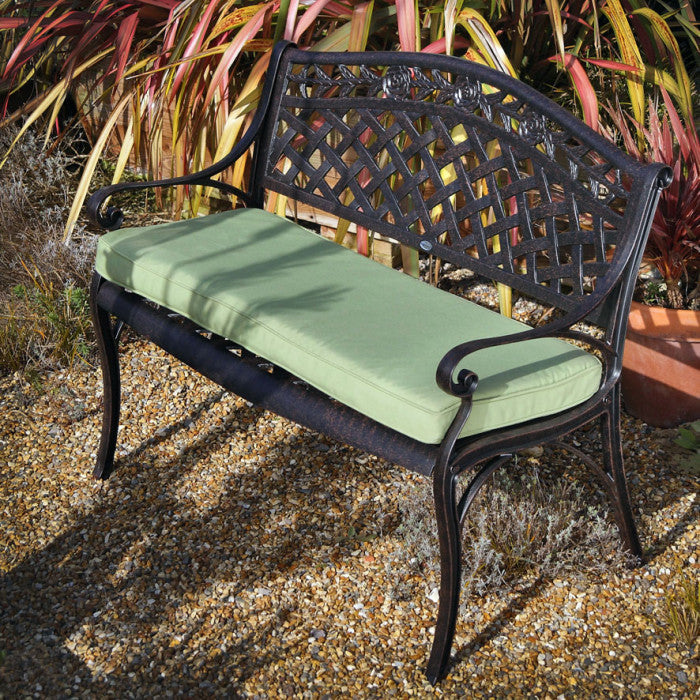 Rose Bench Set - Antique Bronze
