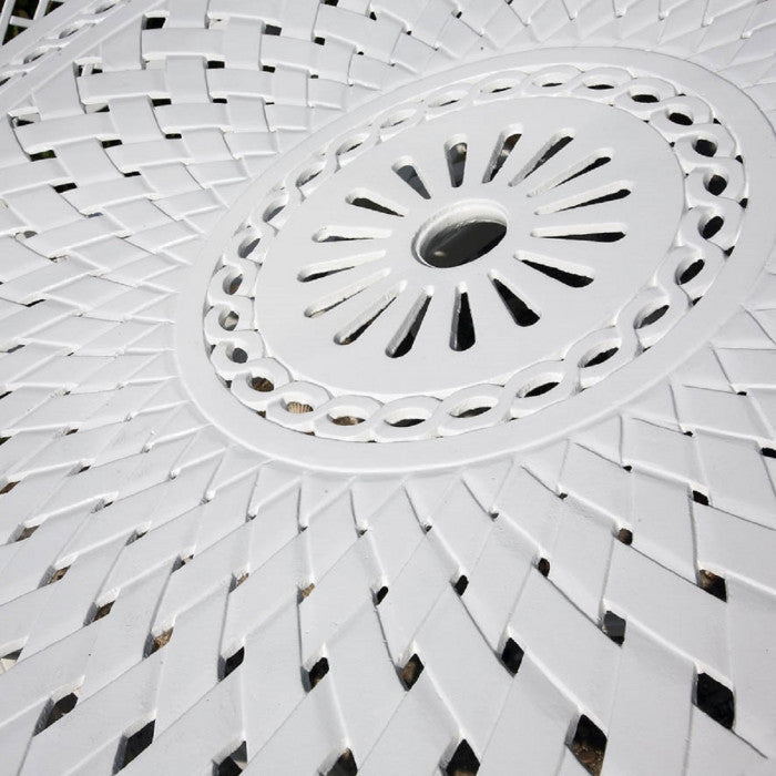 Olivia Table 8 Seater Set - White