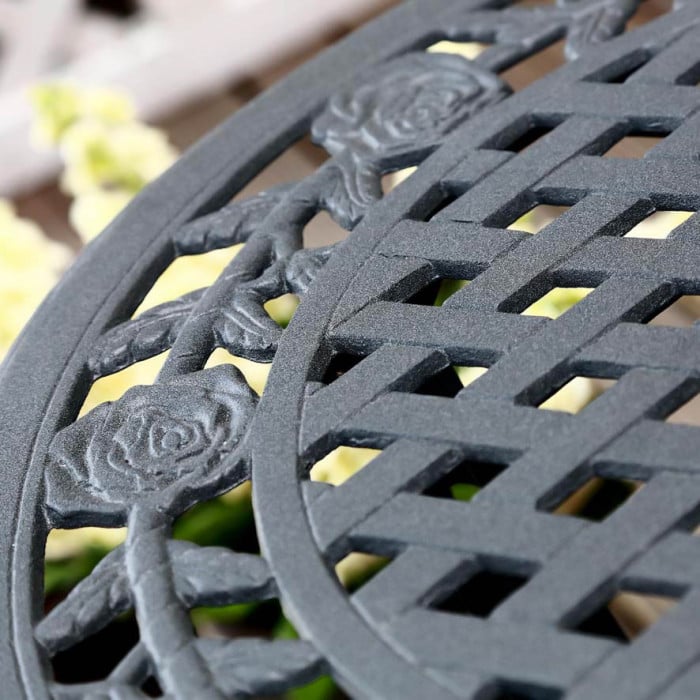 Rose Bistro 2 Seater Set - Slate