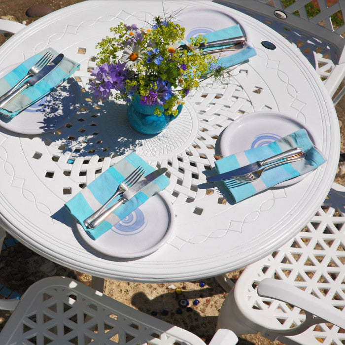 Anna Table 4 Seater Set - White