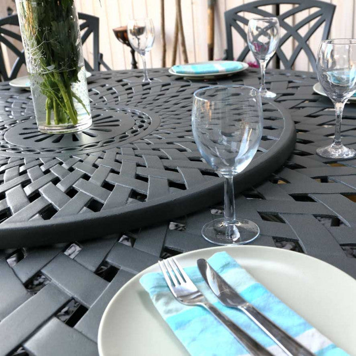 Olivia Table 8 Seater Set - Slate