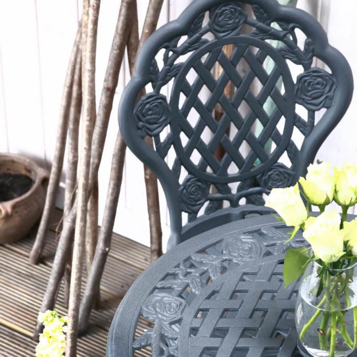 Rose Bistro 2 Seater Set - Slate