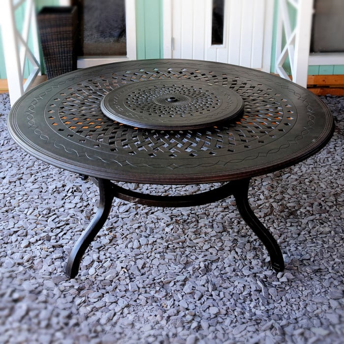 Rosie Table 10 Seater Set - Antique Bronze