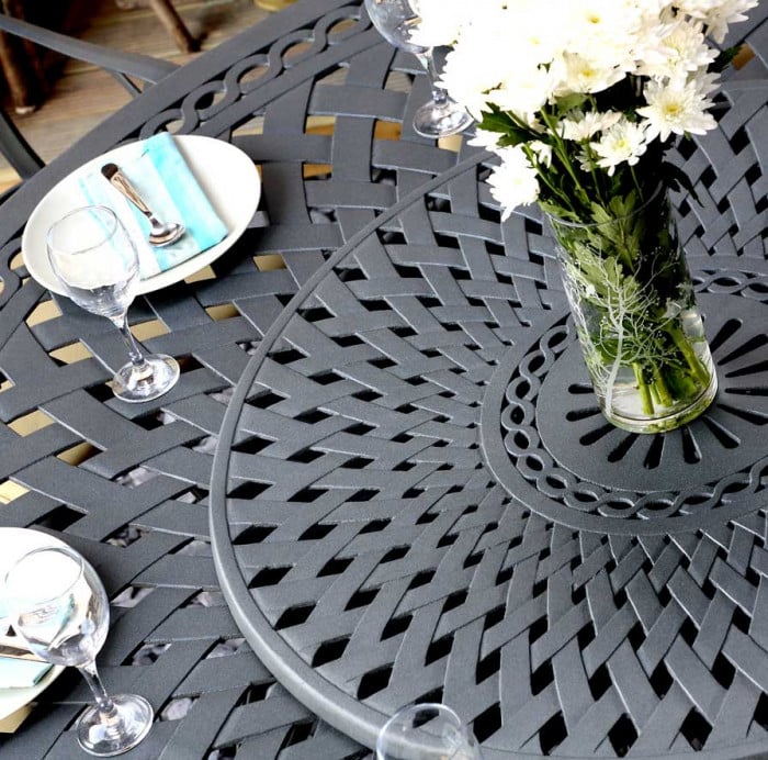 Olivia Table 10 Seater Set - Slate