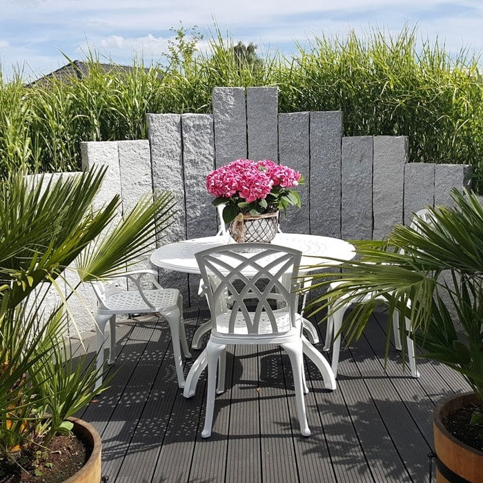 Amy Table 6 Seater Set - White