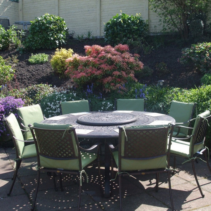 Rosie Table 10 Seater Set - Antique Bronze