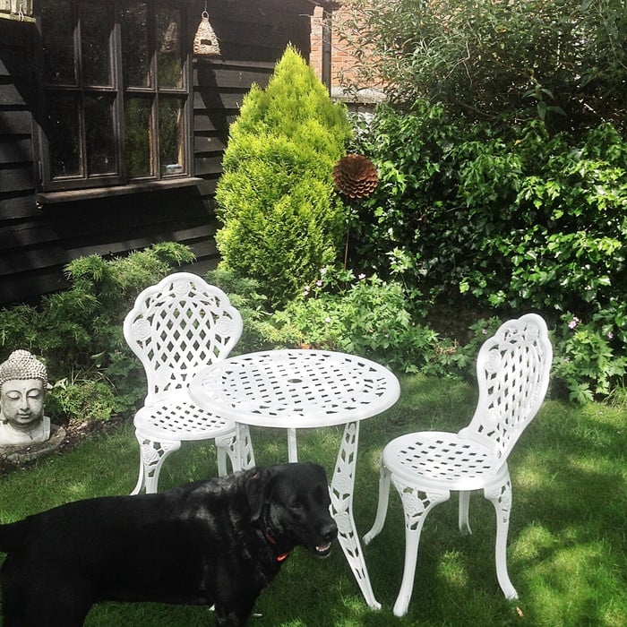 Rose Bistro 2 Seater Set - White