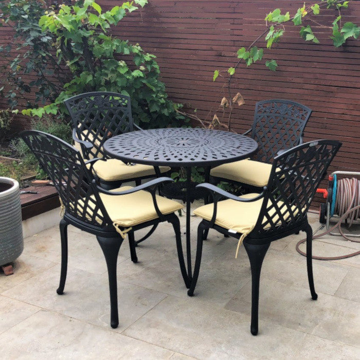 Mia Table 4 Seater Set - Antique Bronze