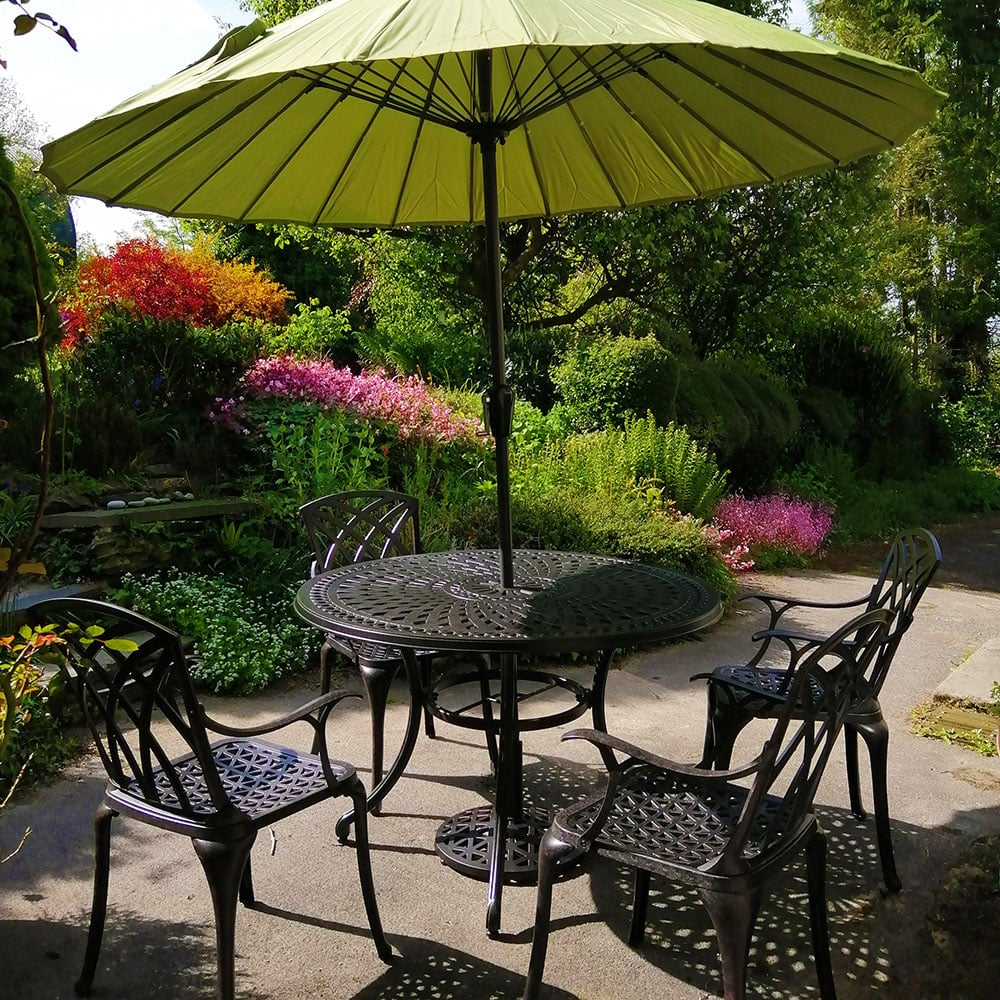 Alice Table 4 Seater Set - Antique Bronze