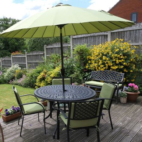 Alice Table 4 Seater Set - Antique Bronze