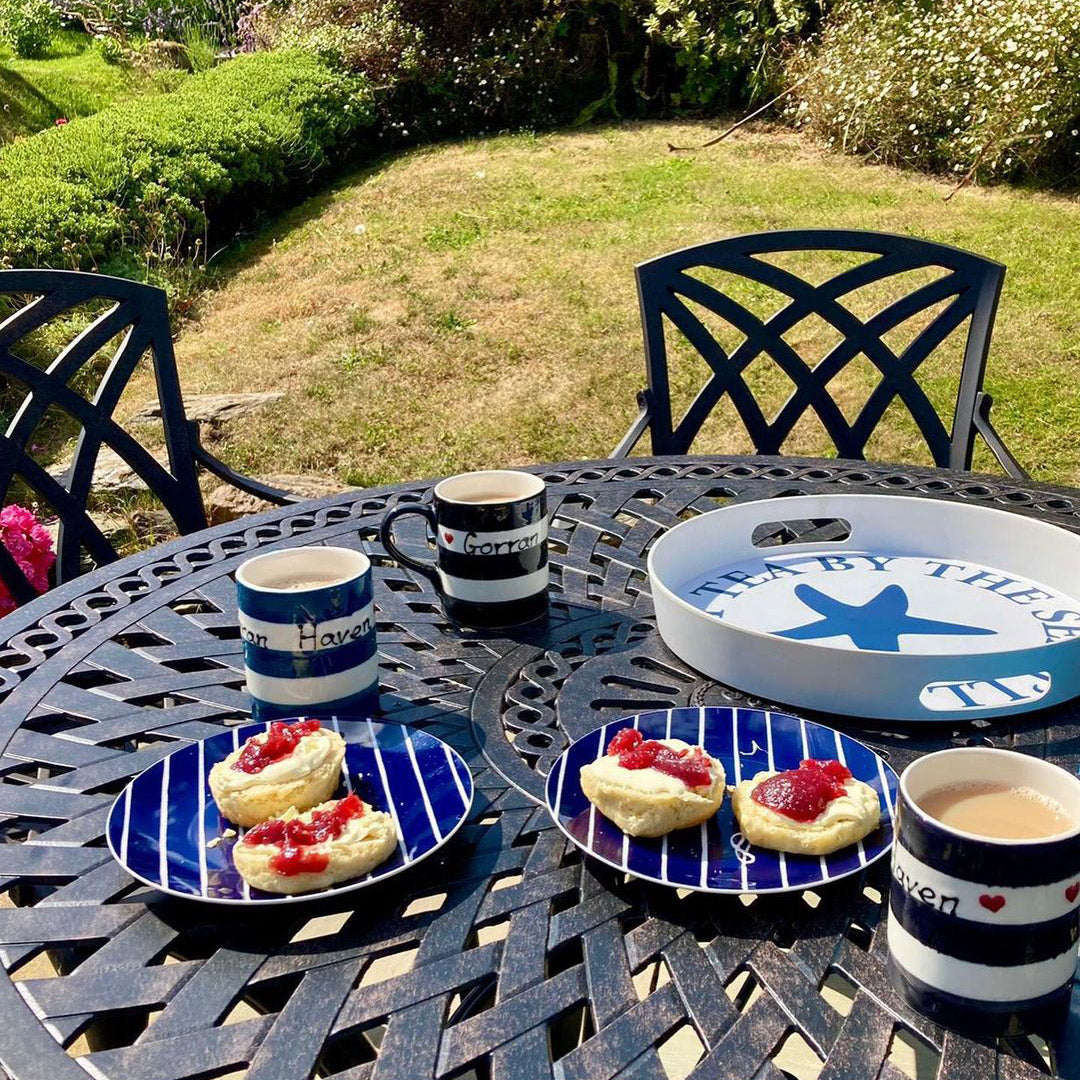 Alice Table 6 Seater Set - Antique Bronze