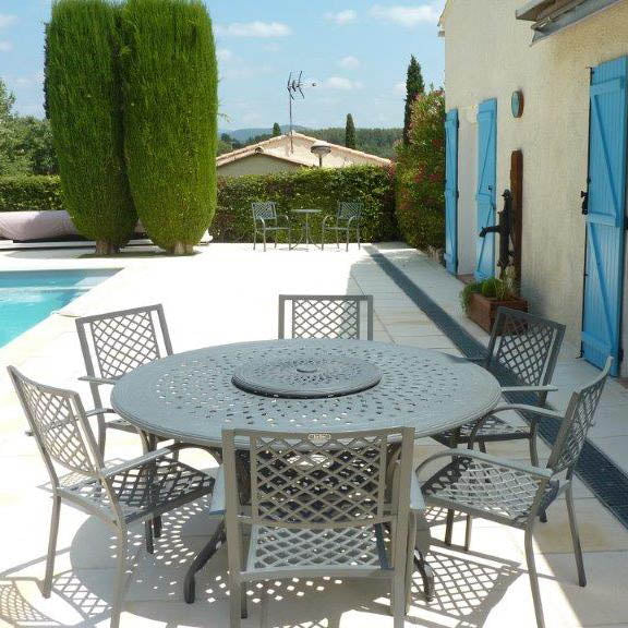 Amelia Table 8 Seater Set - Slate