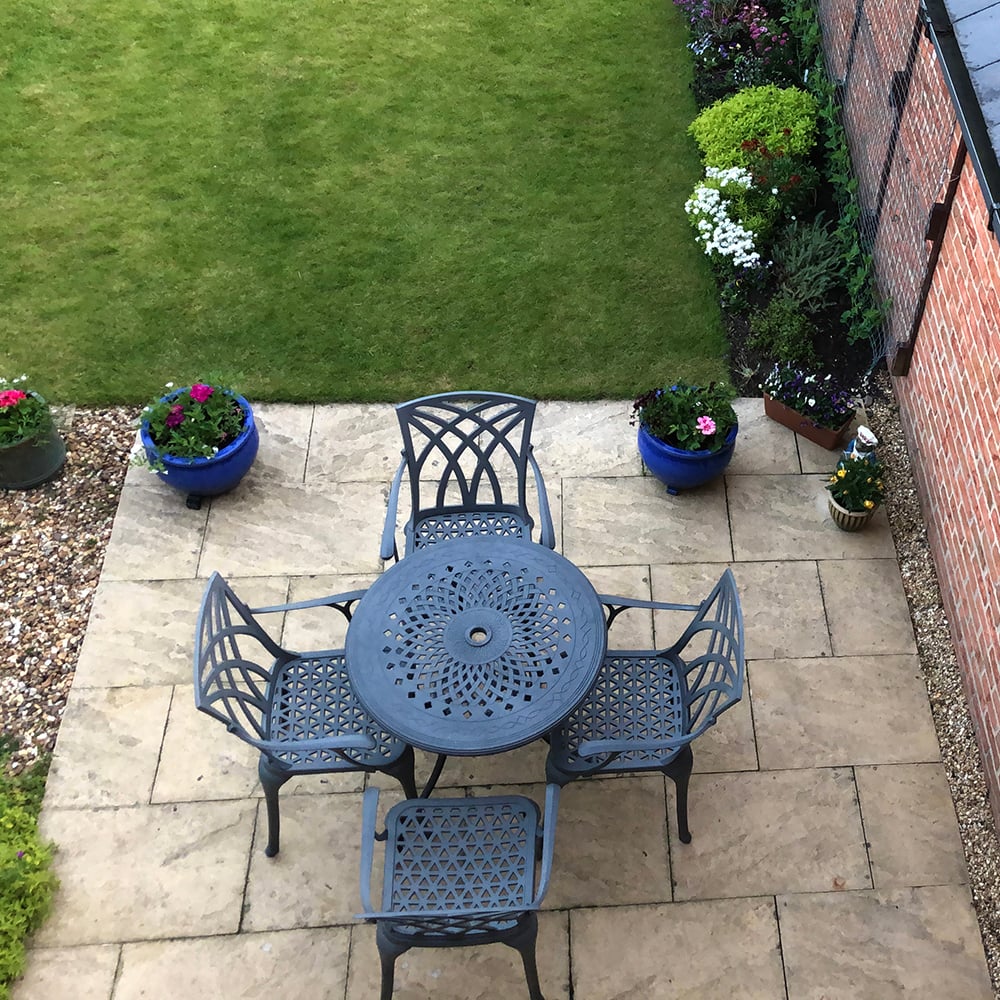 Anna Table 4 Seater Set - Slate