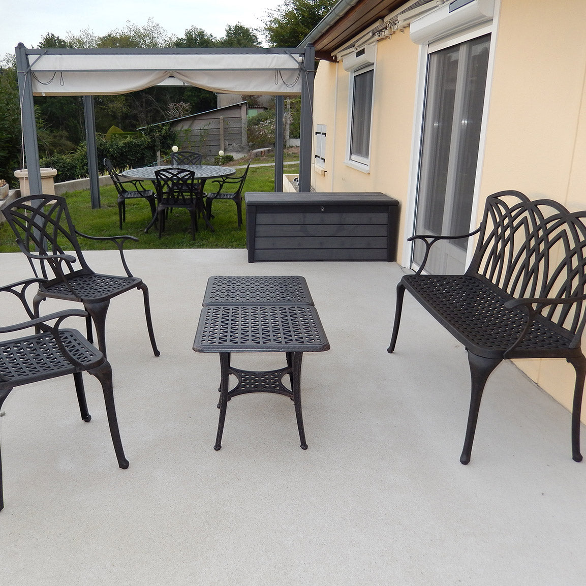 April Bench Set - Antique Bronze