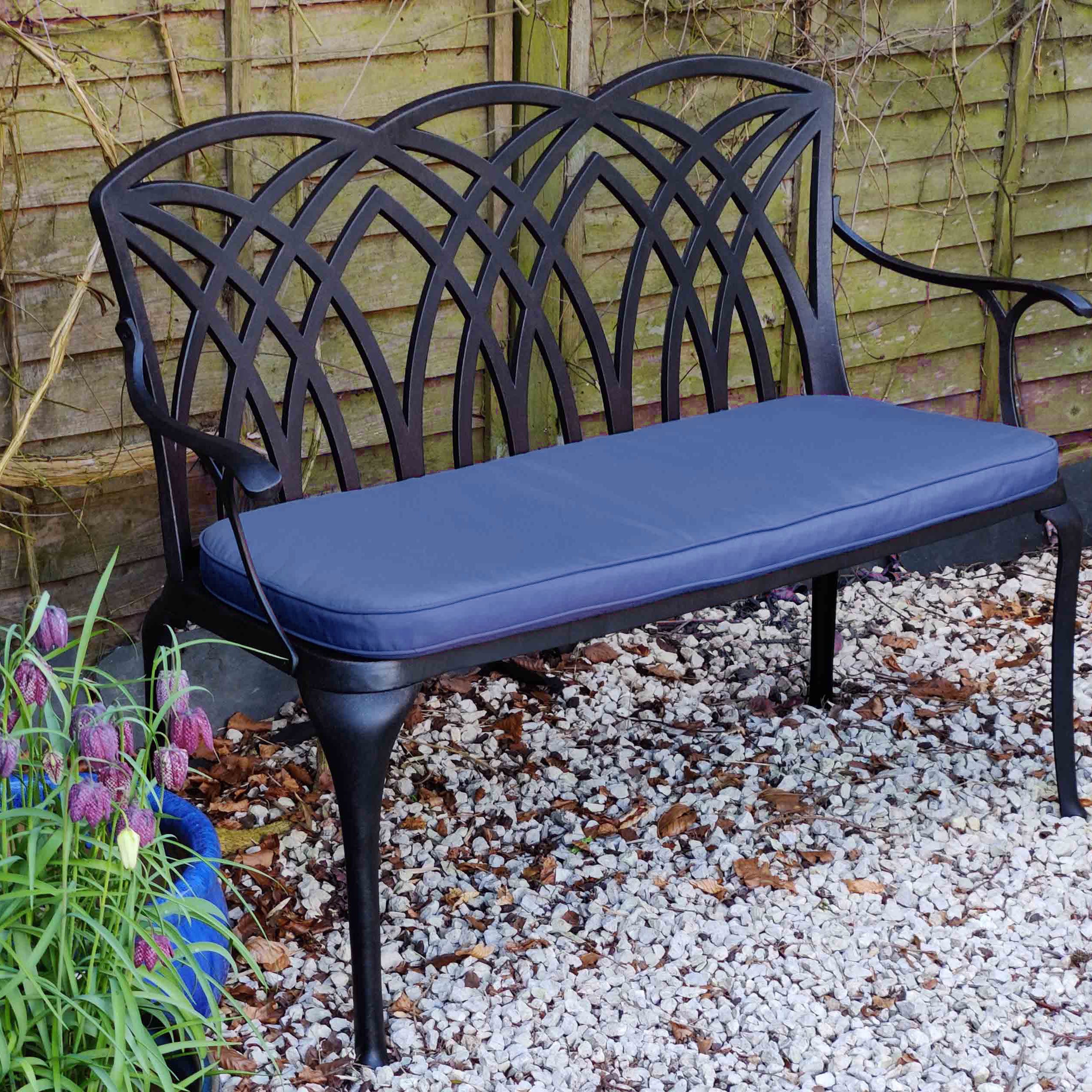 April Bench Cushion - Blue