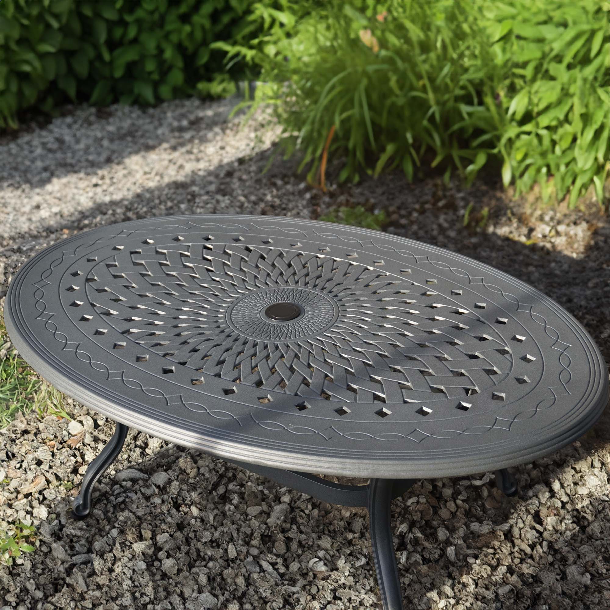 Bella Table 2 Seater Set - Slate Grey
