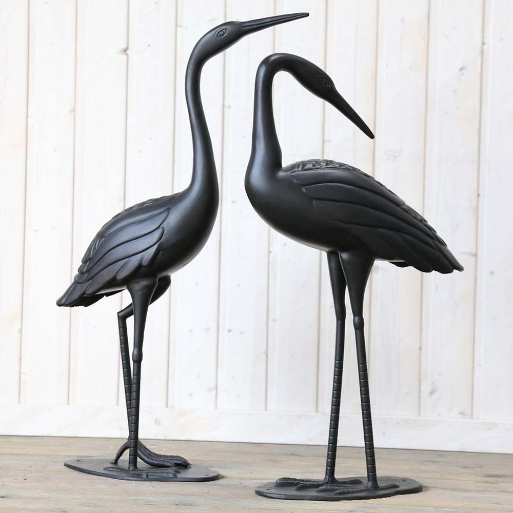Crane Pair - Antique Bronze