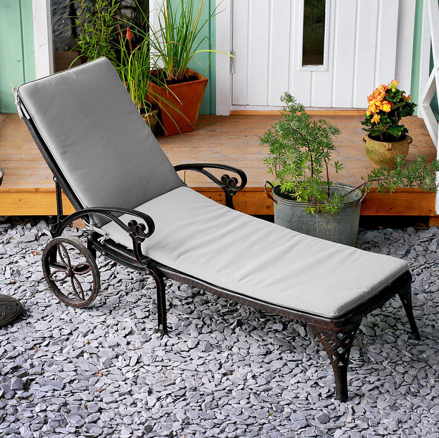 Lattice Lounger Cushion Grey