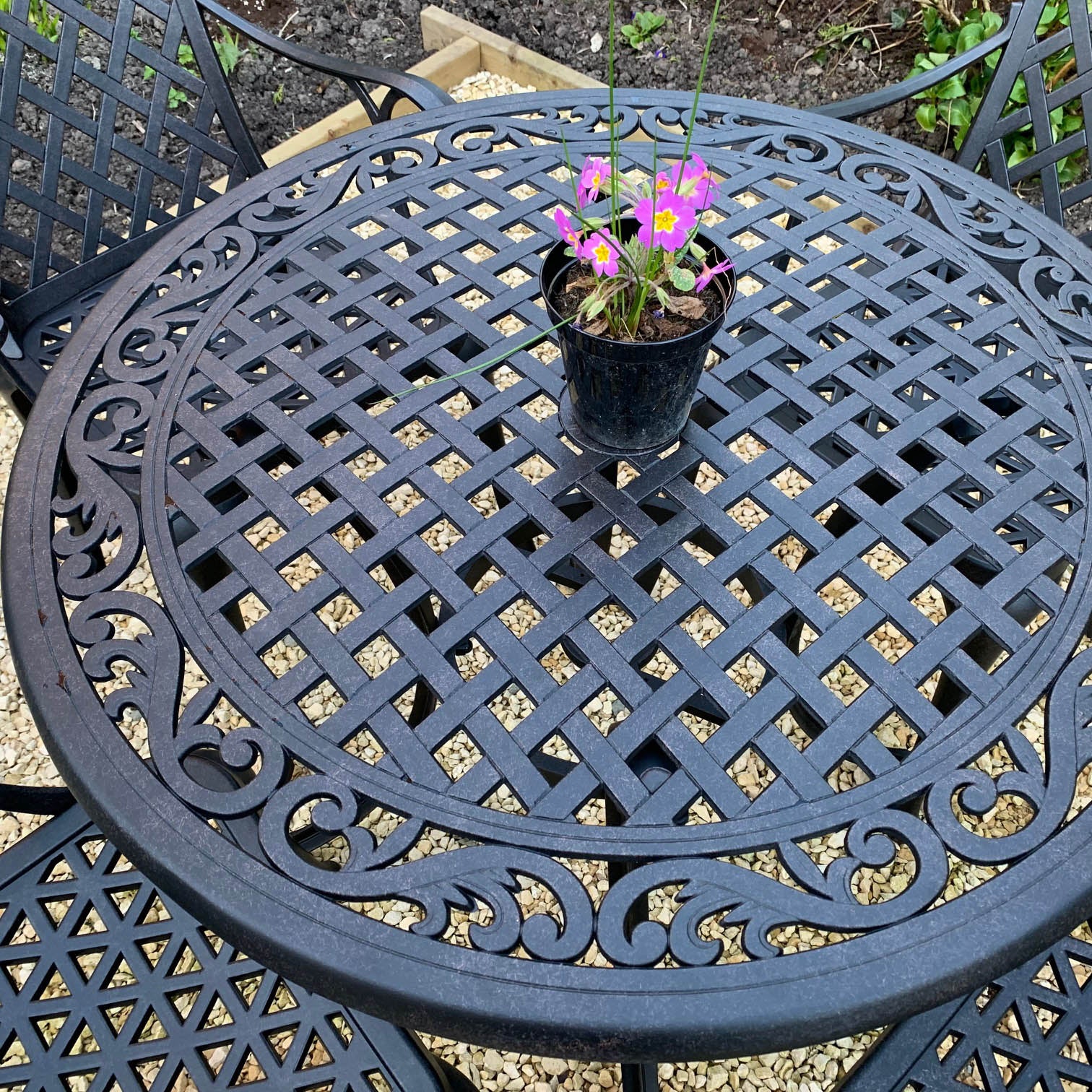 Hannah Table 2 Seater Set - Antique Bronze
