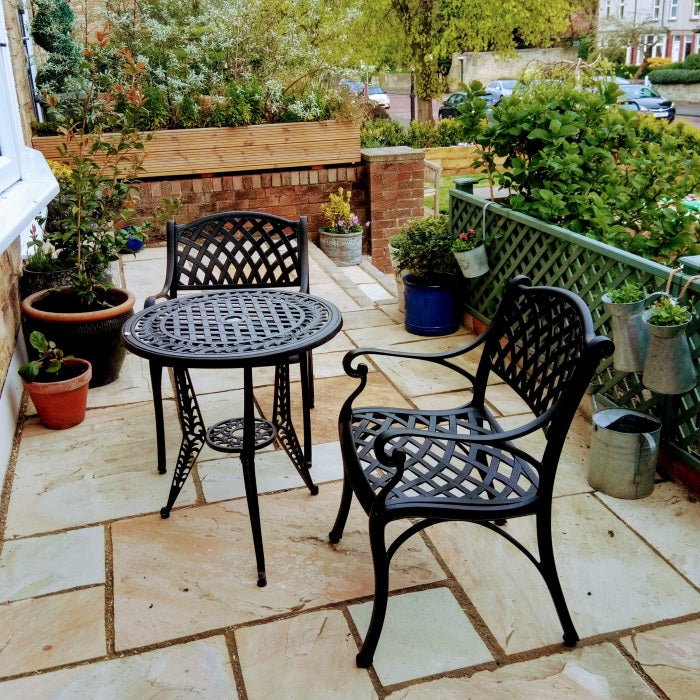 Ivy Bistro Table 2 Seater Set - Antique Bronze