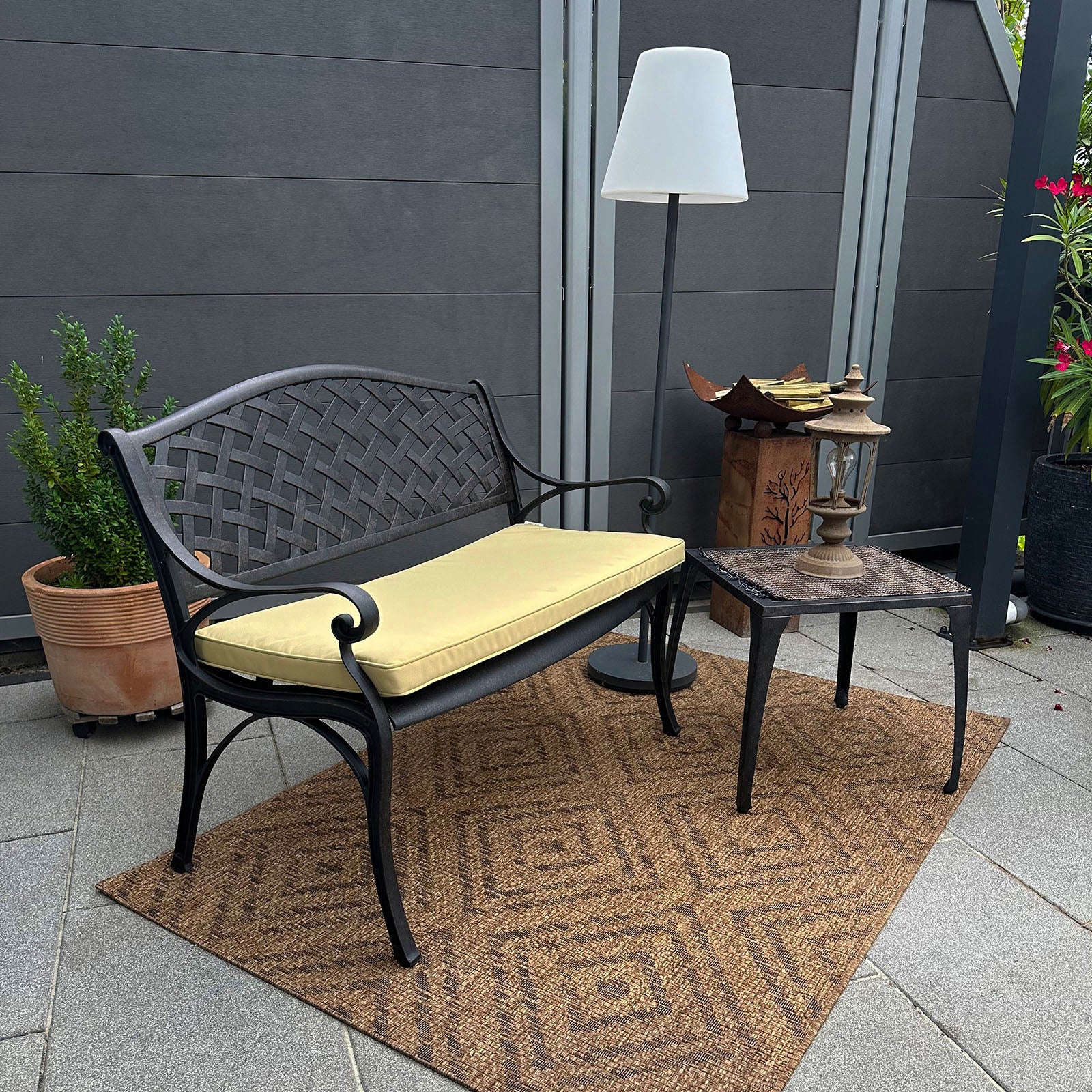 Jasmine Bench Set - Antique Bronze