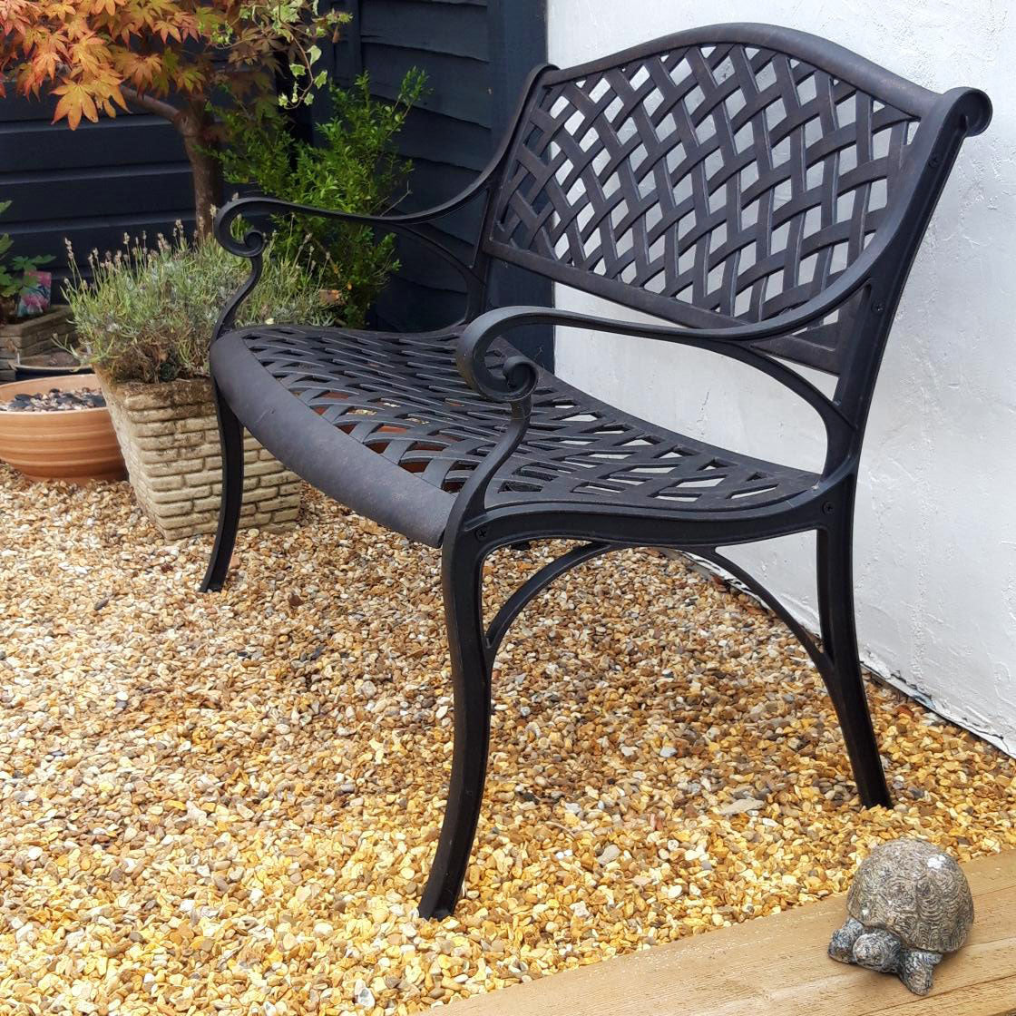 Jasmine Bench Set - Antique Bronze