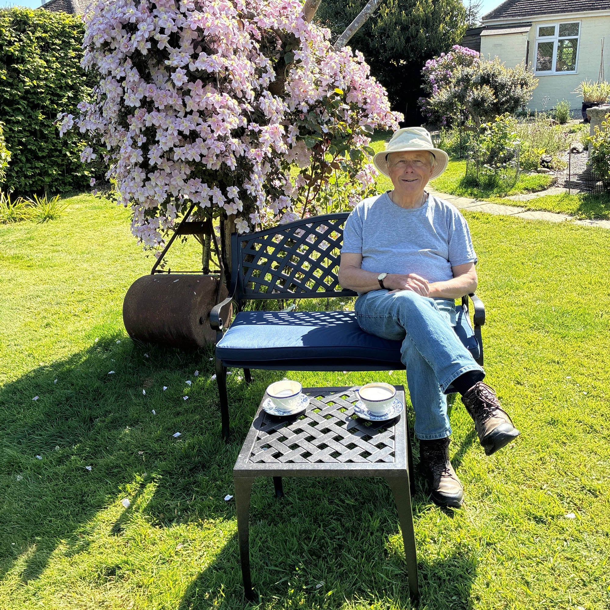 Jasmine Bench Set - Antique Bronze