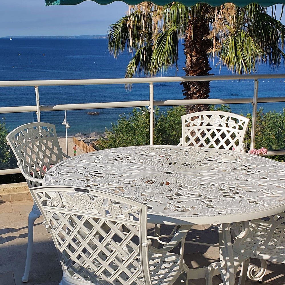 Joyce Table 6 Seater Set - White